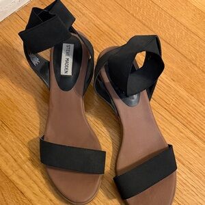 Steve Madden Black Strappy Sandals